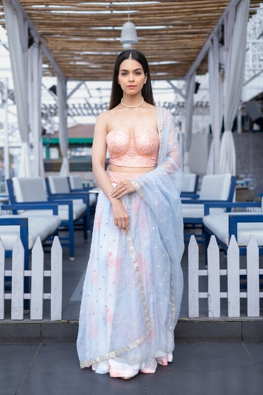 Peach Lehenga