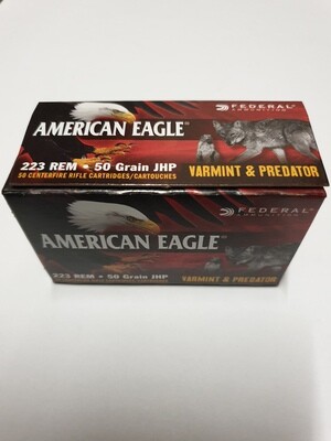 Federal .223 Remington American Eagle 50gr JHP