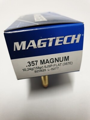 Magtech .357 Magnum 158gr SJSP-Flat