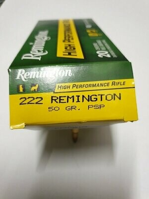 Remington .222 Rem 50grs. PSP Match