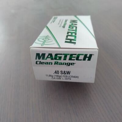 Magtech .40 S&W Clean Range FEB Flachkopf 11,7g/180grs.