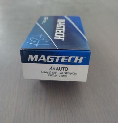 Magtech .45 ACP FMJ SWC 230grs.