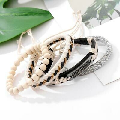 Bracelet en cuir végétal modèle 1