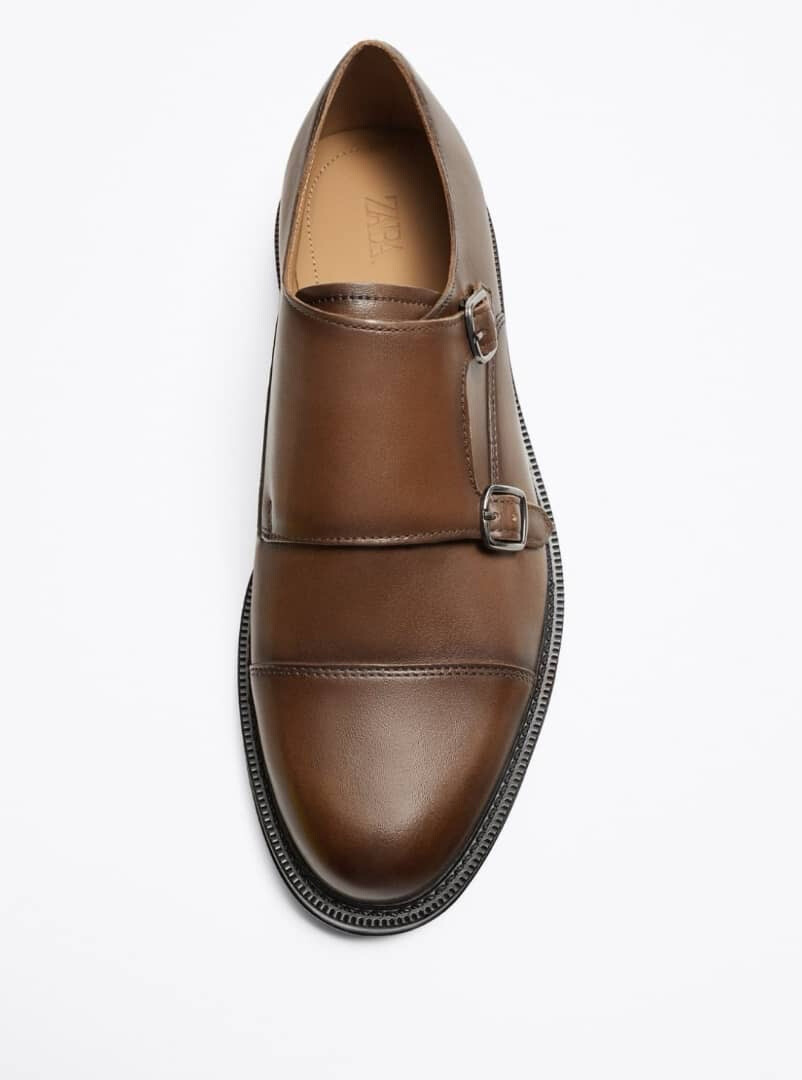 Soulier bi-boucle marron classique
