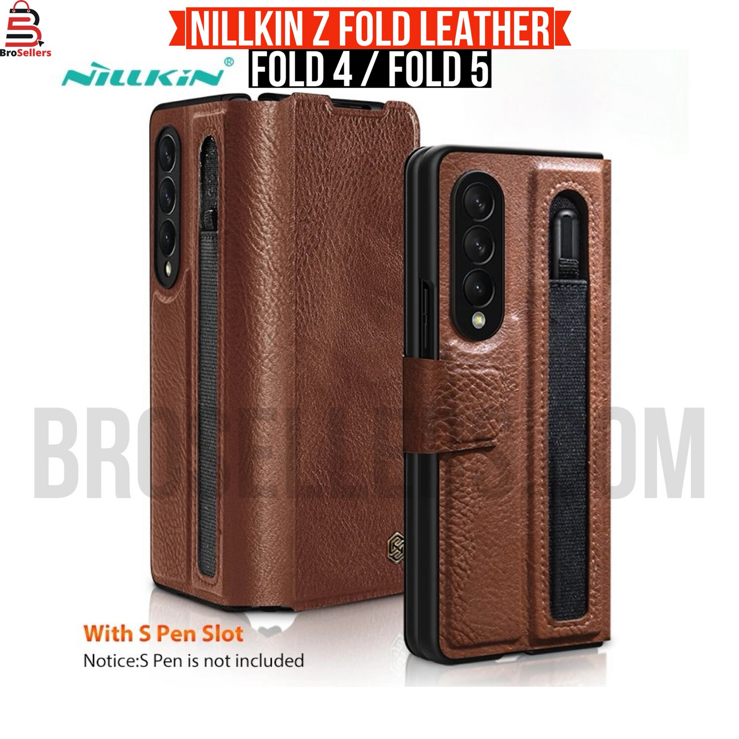 COQUE NILKKIN EN CUIR POUR SAMSUNG FOLD
