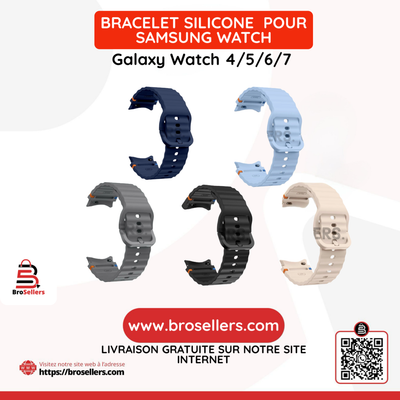 BRACELET SILICONE POUR SAMSUNG WATCH 4/5/6/7