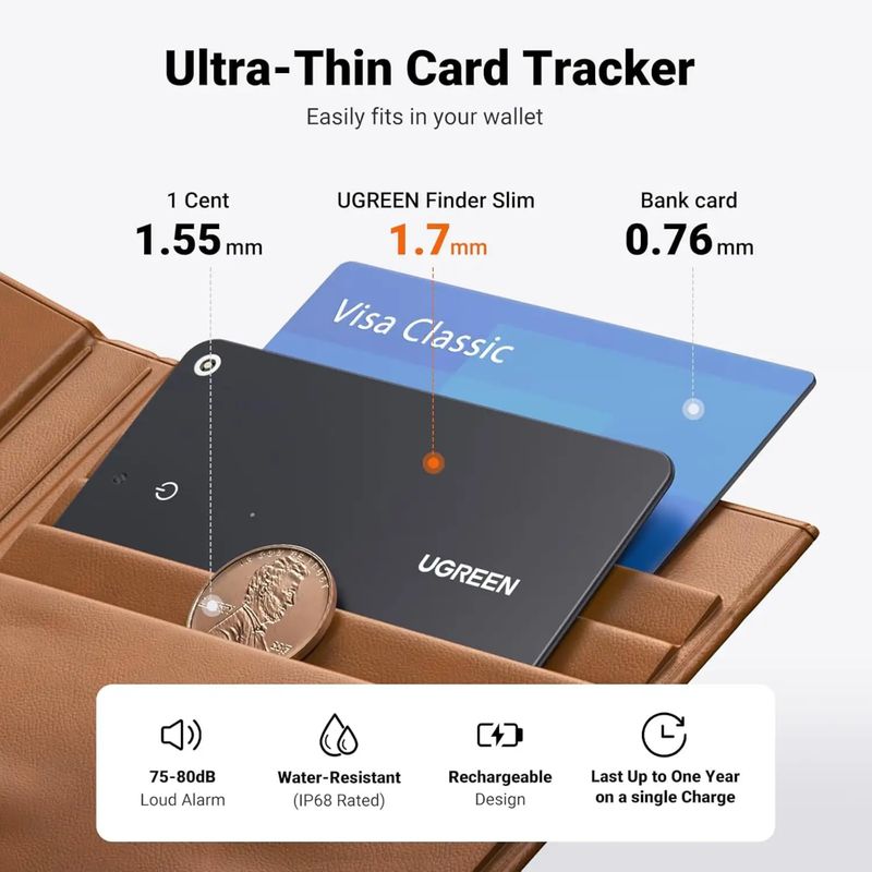 UGREEN SLIM TRACKER-WALLET GPS