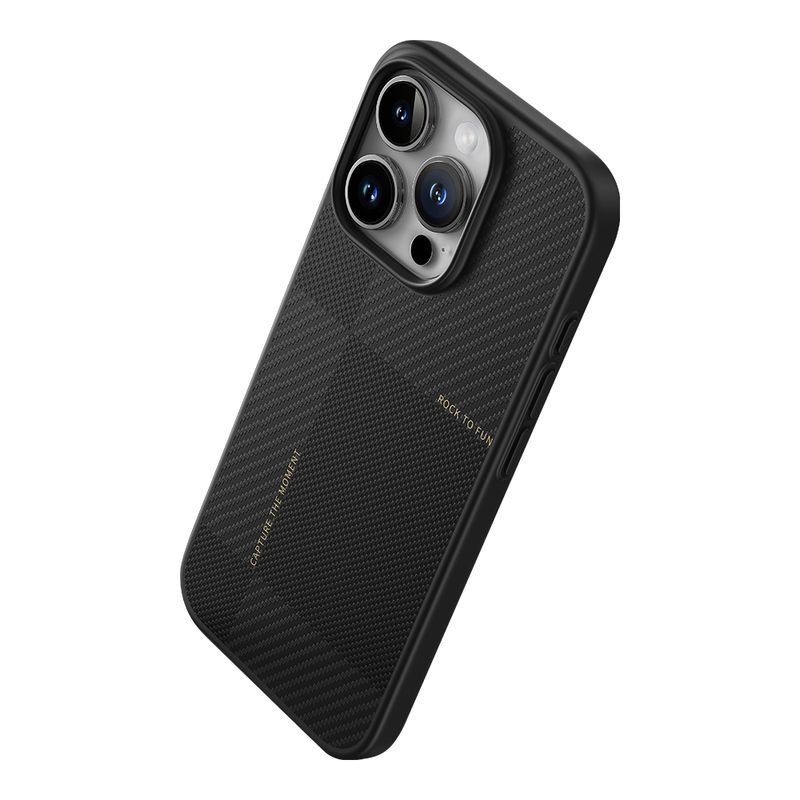 COQUE ROCK EN KEVLAR  POUR IPHONE 16 PRO /16 PRO MAX