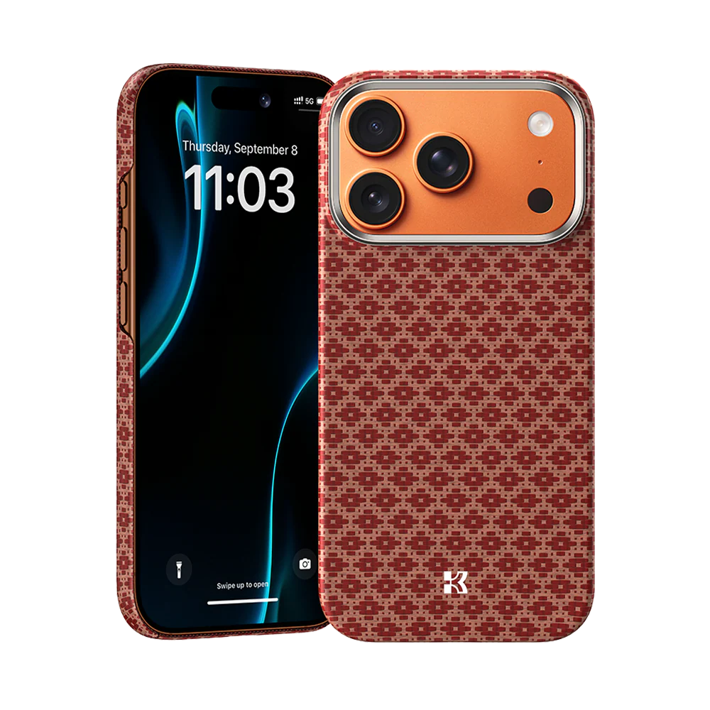 COQUE BENKS ArmorGrid Trerra Orange IPHONE 17 PRO MAX