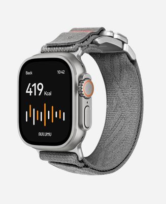 Aulumu Bracelet C03 en Nylon en boucle titane à boucle magnétique avec libération rapide