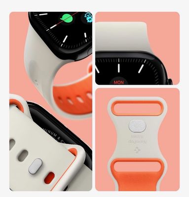 Bracelet Spigen Nano Pop Compatible Apple watch 44/45/46/49mm - Cream 