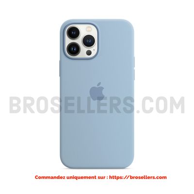 COQUE BLEU CIEL EN SILICONE MAGSAFE IPHONE IPHONE 14 PRO MAX