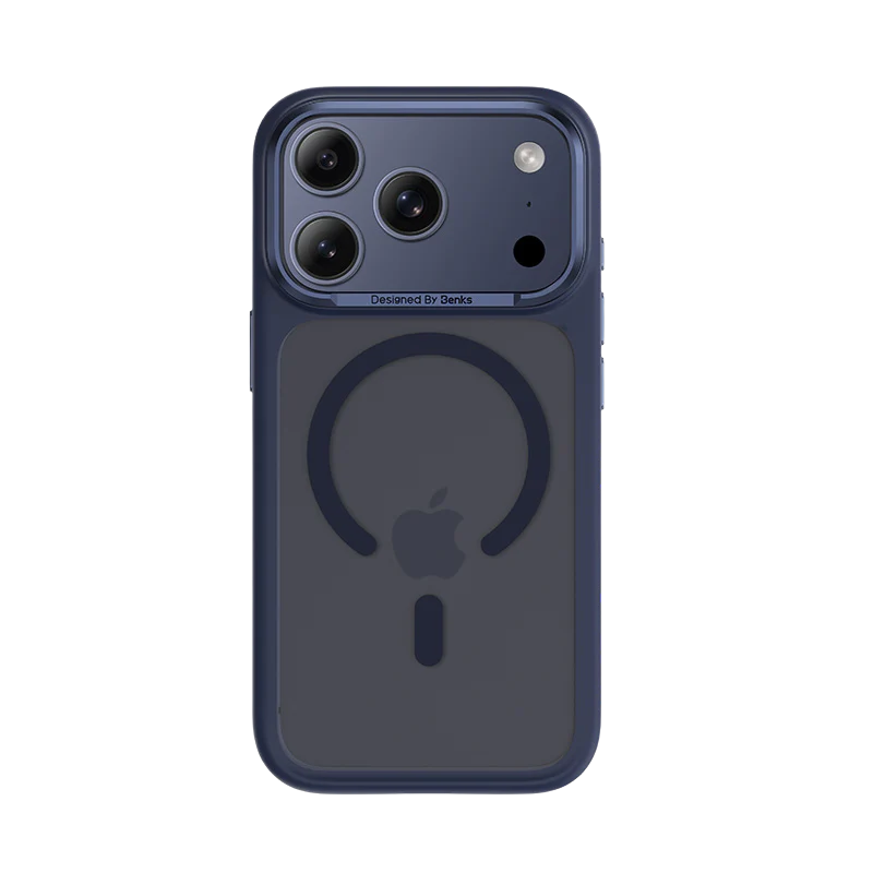 COQUE BENKS MIST COMPATIBLE IPHONE 17 PRO MAX-Bleu