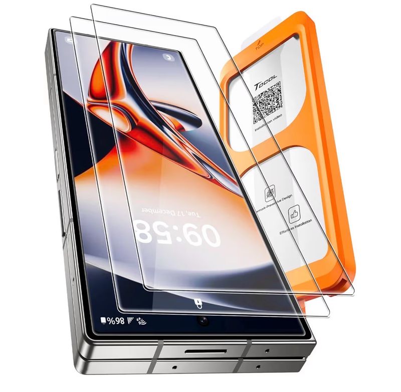 TOCOL – Verre trempé Samsung Galaxy Z Fold 7 Pack de 2. TOCOL – Verre trempé Samsung Galaxy Z Fold 7 Pack de 2.