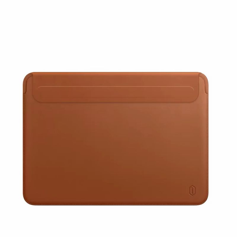 WiWU  Housse pour ordinateur portable Skin Ultra Stand Sleeve, ultra fine, en cuir PU, avec support pliable pour Macbook