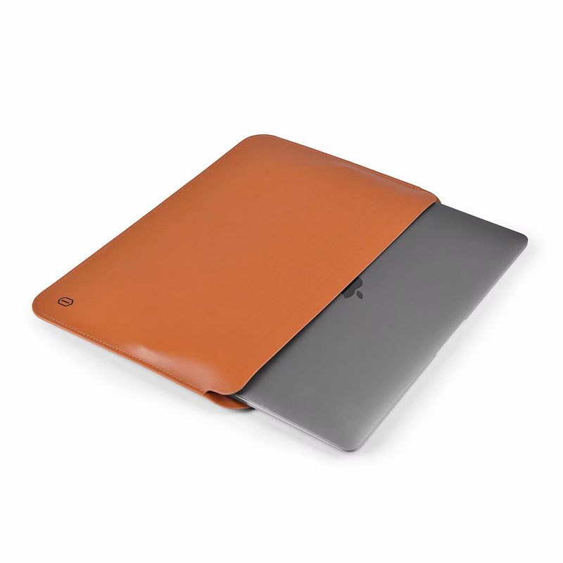 WiWU  Housse pour ordinateur portable Skin Ultra Stand Sleeve, ultra fine, en cuir PU, avec support pliable pour Macbook