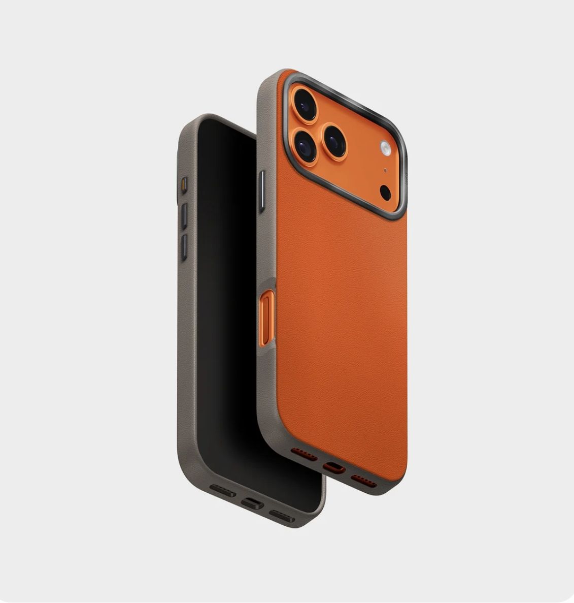 Uniq-Leatherette Case IPhone 17 pro max Orange