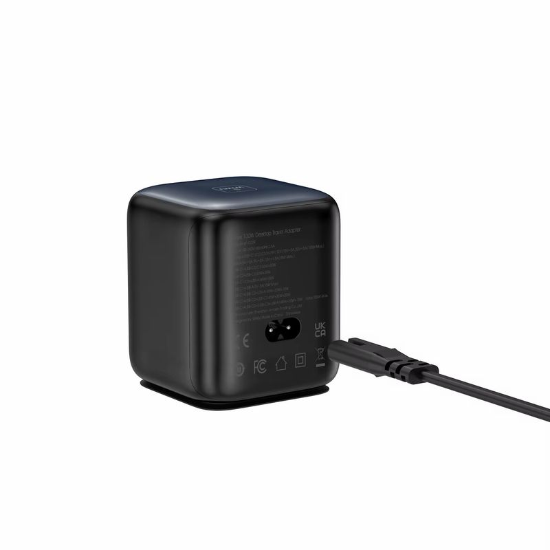 WIWU CHARGEUR 100W avec Câble rétractable- 3 ports