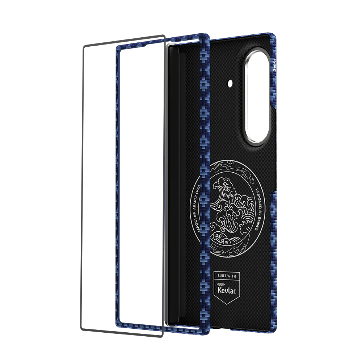 Benks [Grand Combo] ArmorGrid Air Bleu Azure conçu avec du Kevlar® pour Samsung Galaxy Z Fold 8 Ultra(Fold long · Triple Camera)