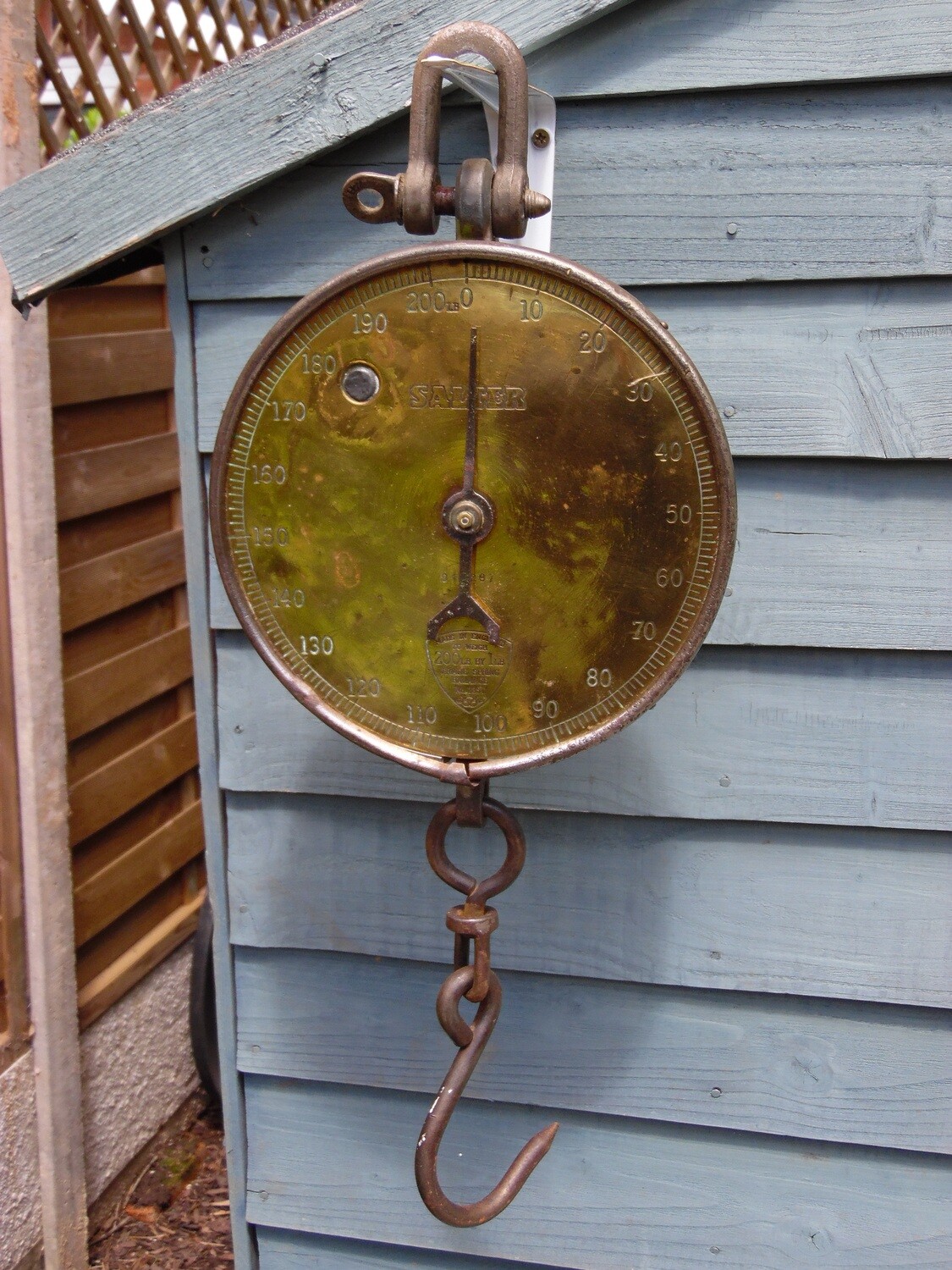 SALTER Brass Dial Hanging Weighing Scales !!!! SOLD ON EBAY