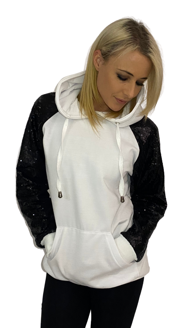 Sequin Sleeved Hoodie (Free Shipping)