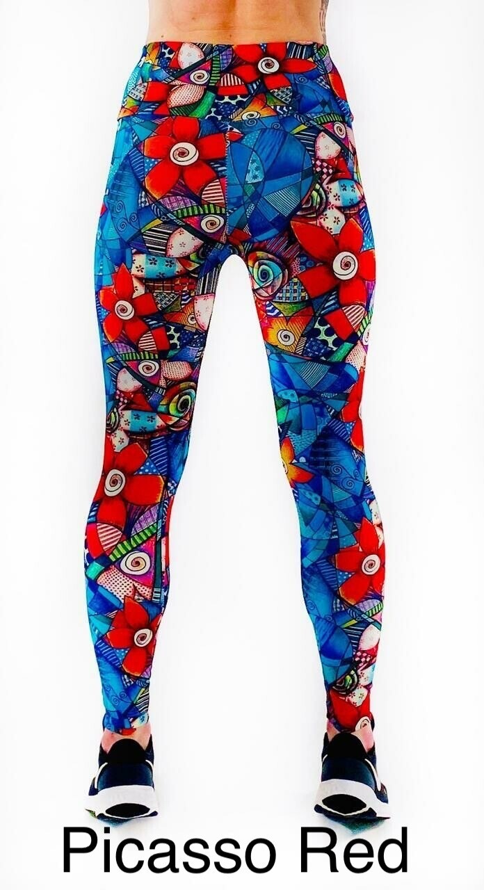 Leggings- Assorted Prints (Size Guide in Image Gallery) Short, Standard or Extra Length
