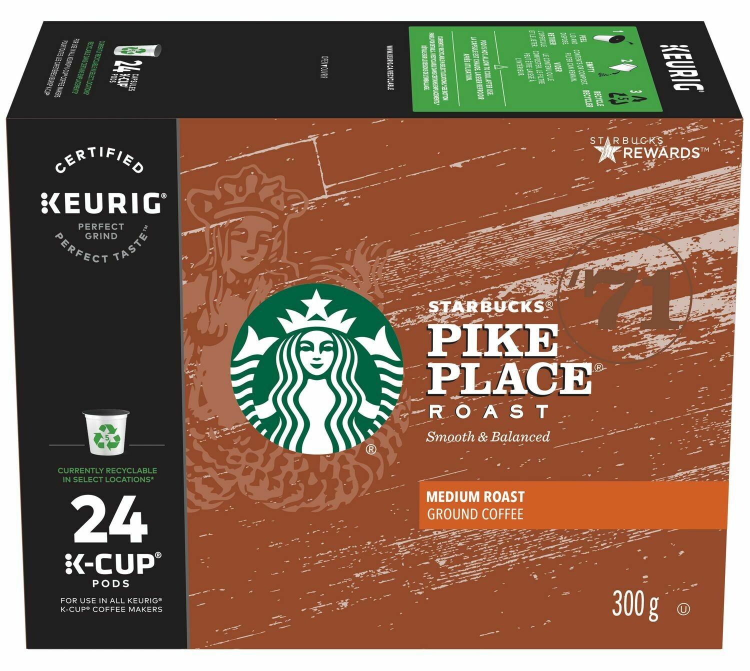 Starbucks® Pike Place® K-Cup® PODS 24ct