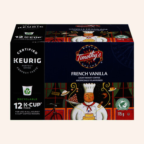 Timothy's French Vanilla Coffee (12 Count)