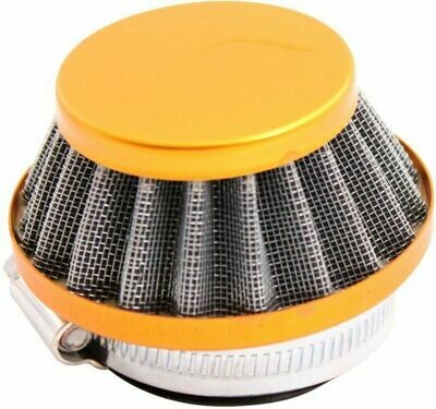 Air Filter - 44mm to 46mm, Conical, Small Stack (30MM), 2 Stroke, Yimatzu Brand, Gold