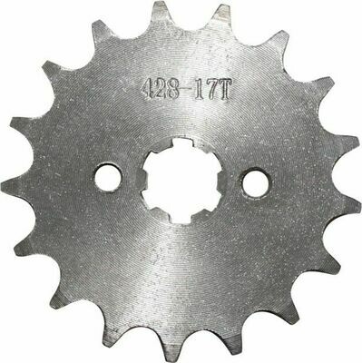 Sprocket - Front, 17 Tooth, 428 Chain, 17mm Hole
