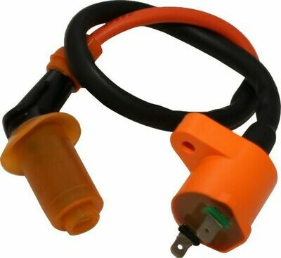 Ignition Coil - 2 Prong, GY6, Performance Pro 2, Orange