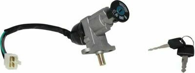 Ignition Key Switch - 4 pin Male, Metal, Steering Lock, Scooter 10A4294