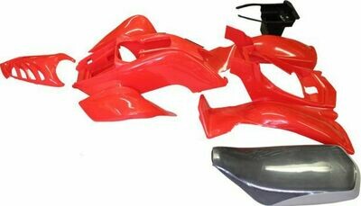 Plastic Set - 50cc to 250cc ATV, Red, Racing Style 70A7140RD