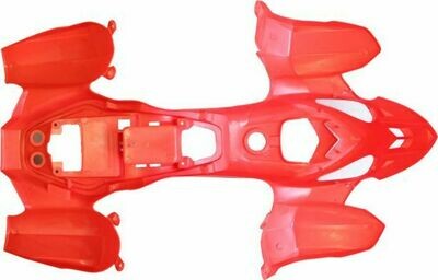Plastic Set - 50cc to 125cc, ATV, Red, Racing Style 70A7150RD