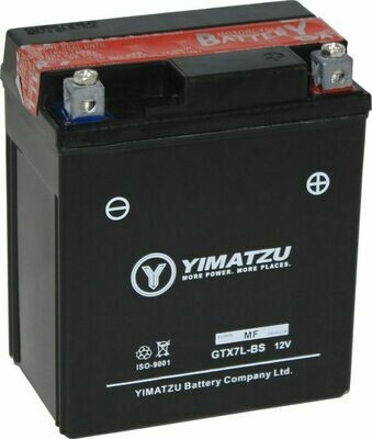Battery - GTX7L-BS Yimatzu, AGM, Maintenance Free