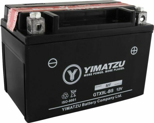 Battery - GTX9L-BS Yimatzu, AGM, Maintenance Free 10A3030
