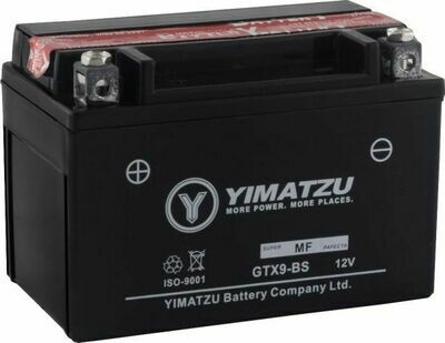 Battery - GTX9-BS Yimatzu, AGM, Maintenance Free