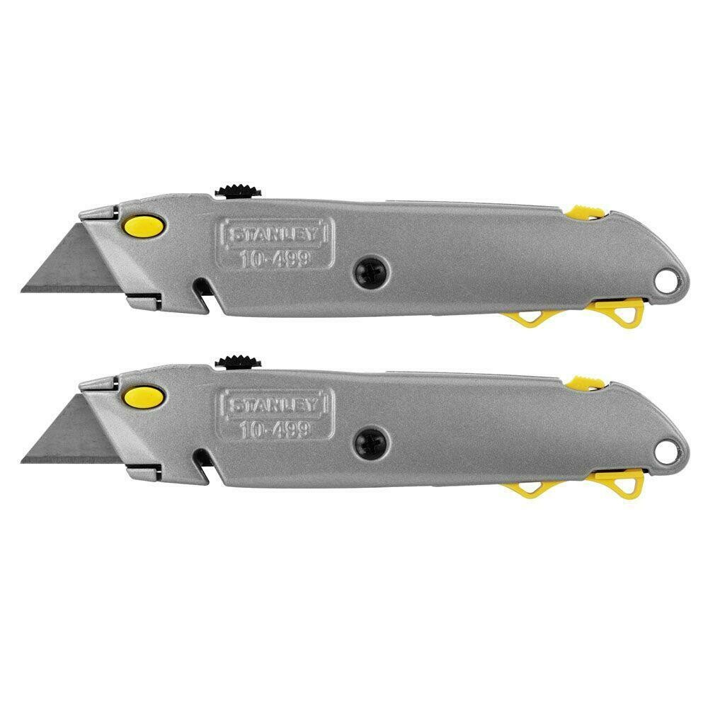 Stanley Retractable Utility Knife Set (2 Pack + 50 Blades)
