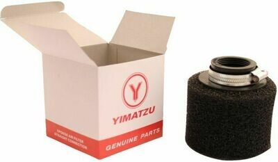 Air Filter - 35mm, Sponge, Straight, Yimatzu Brand, Black (60A2352BK)