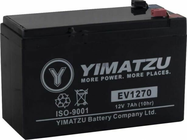 Battery - EV1270, 12V 7.0AH, Yimatzu