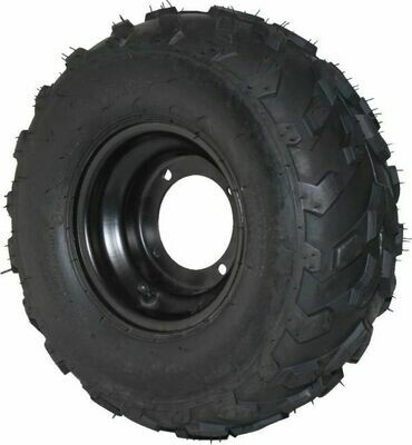 Rim and Tire Set - 16x8-7 Tire, Black Rim, ATV (Right)  40A4100BK