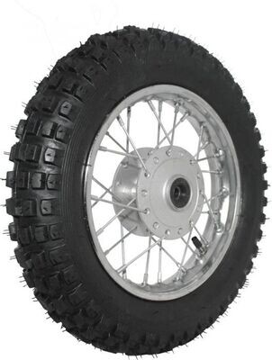 Rim and Tire Set - Front 10" Black Rim (1.40x10) with 3.00-10 Tire, Disc Brake 40D4104BK