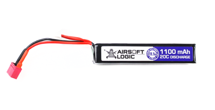 Airsoft Logic 7.4v 1100maH Li-Po Stick Battery (Deans Connector)