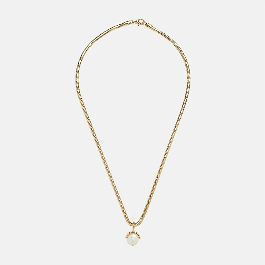Kara Yoo Thick Gold Pearl Necklace