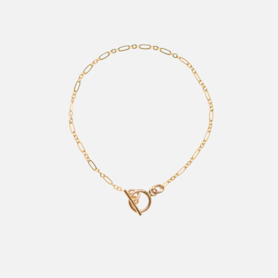 Kara Yoo Front Clasp Bracelet Gold