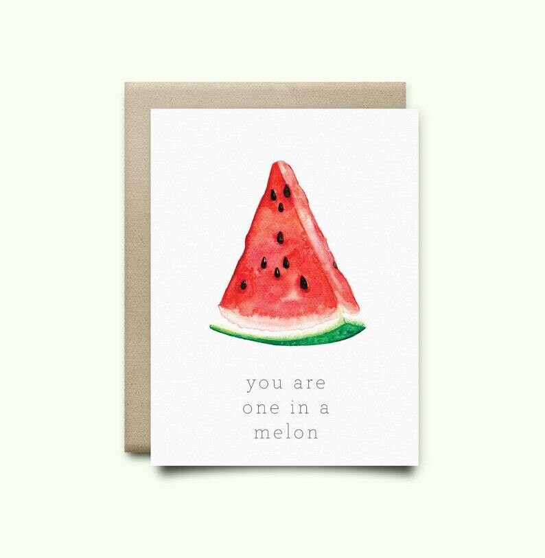 Wild Canary Watermelon Card