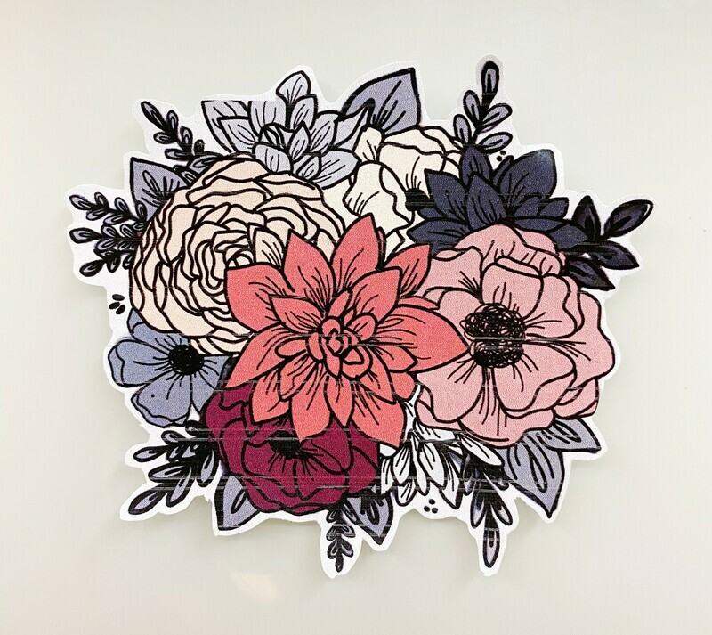 floral sticker