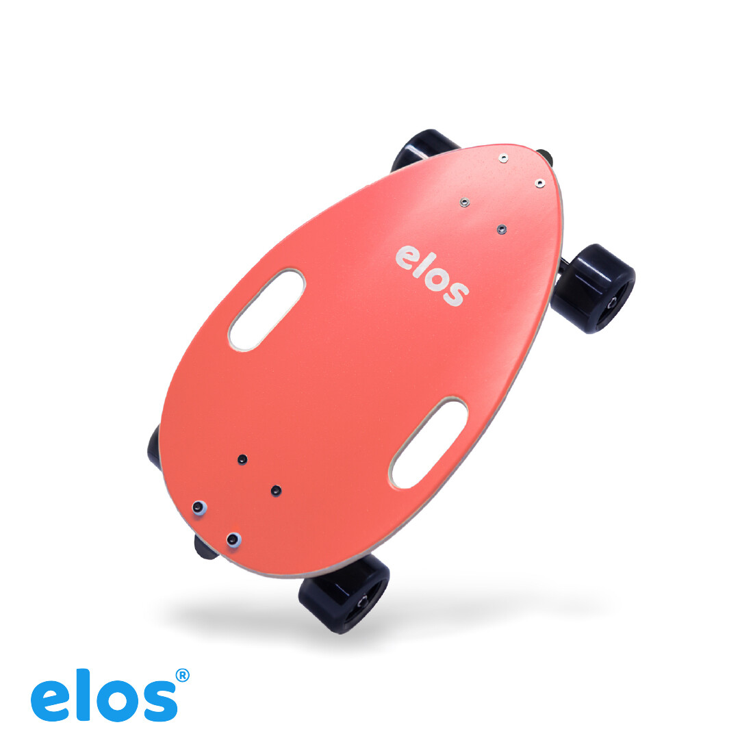 Elos都會滑板通勤款 珊瑚紅 代步交通滑板