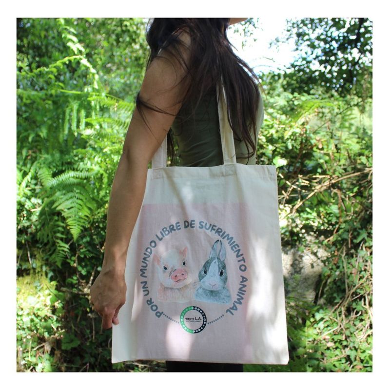 Tote Bag Por un mundo libre de sufrimiento animal