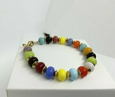Bracelet perles colorées